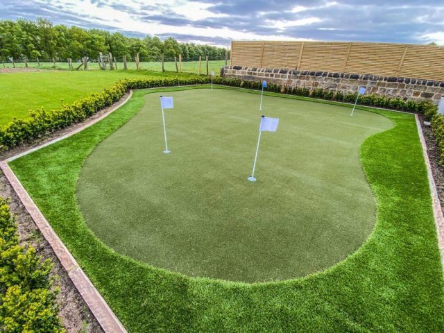 Putting green fake grass installation by Easigrass Essex & Hertfordshire
