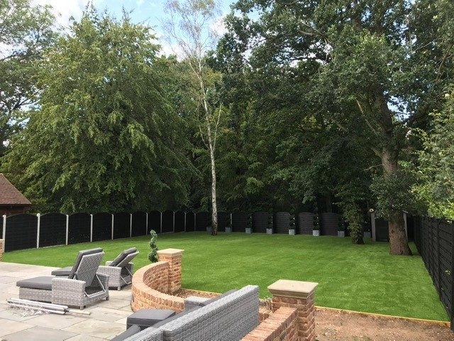 Kelvedon Hatch - Artificial grass installation front and back garden - by Easigrass Essex & Hertfordshire