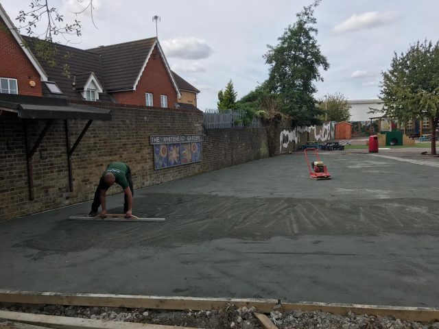 Newbury Park Primary School - artificial grass install by Easigrass Essex & Hertfordshire