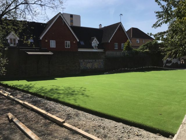 Newbury Park Primary School - artificial grass install by Easigrass Essex & Hertfordshire