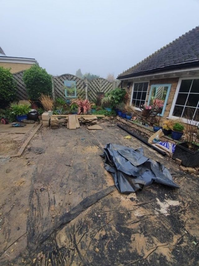 Epping Artificial Grass fake grass installation back garden - by Easigrass Essex & Hertfordshire