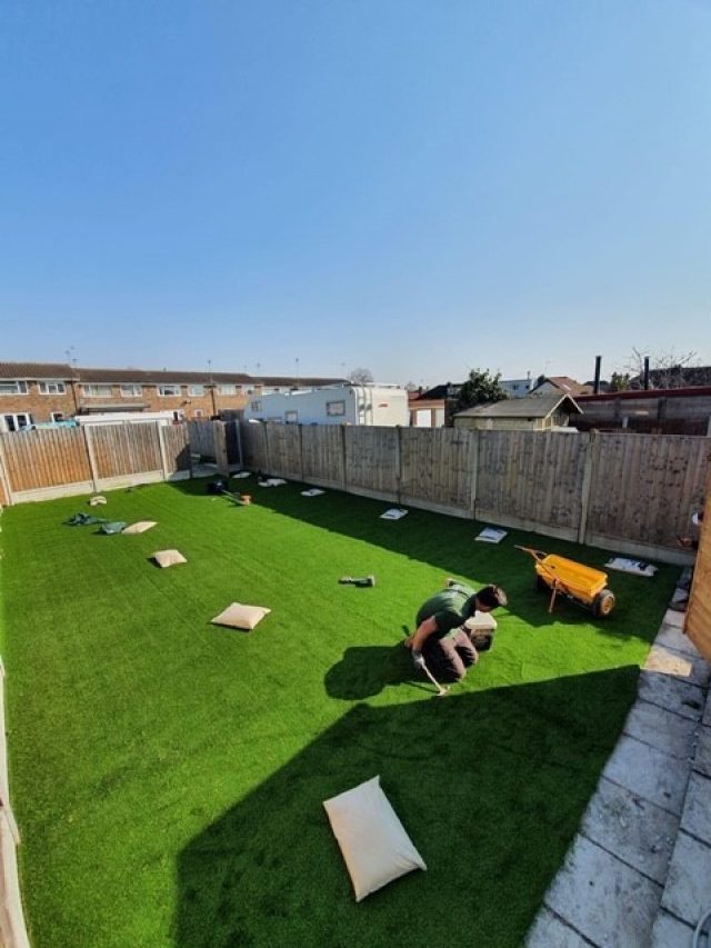 Chelmsford Artificial Grass installation by Easigrass Essex & Hertfordshire