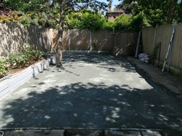 Woodford Green fake grass installation