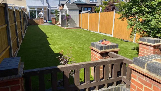 Romford fake grass installation