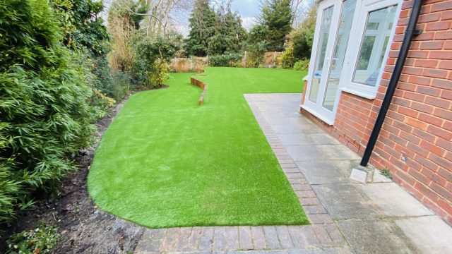 Essex fake grass installation