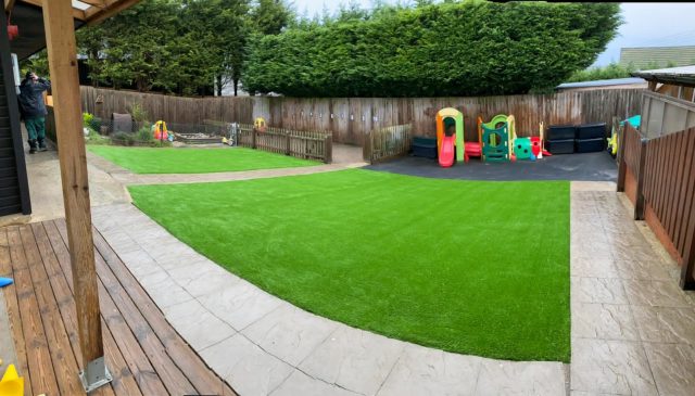 Ashdon Nursery School: Belgravia Grass install