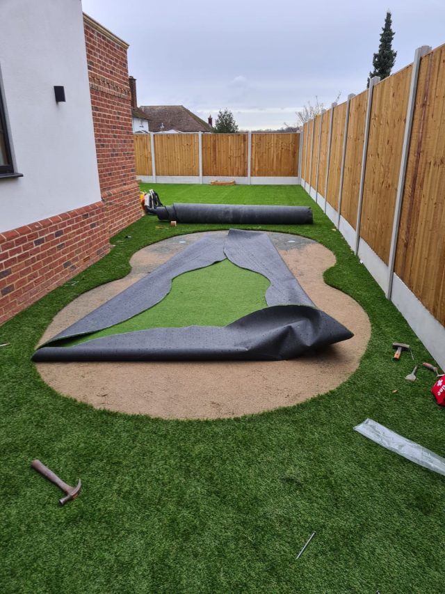 Brentwood artificial grass installation by Easigrass Essex & Hertfordshire