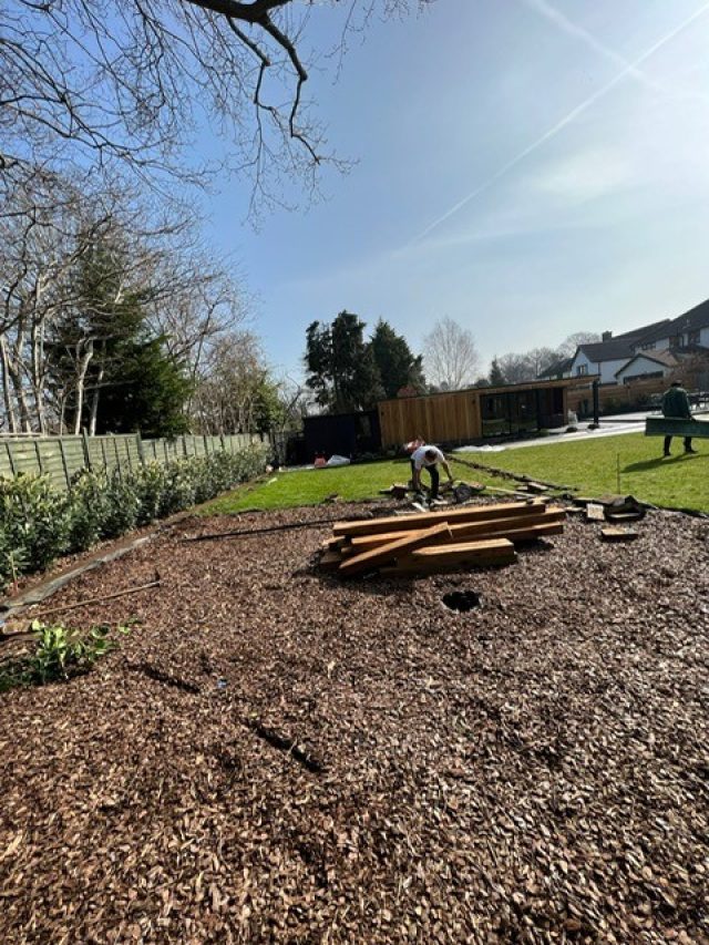Brentwood Fake Grass Installation Back Garden