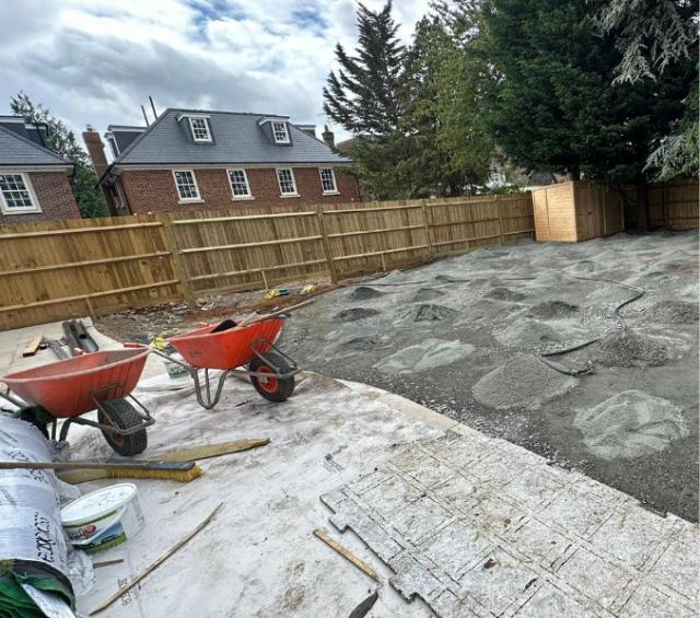 Brookman Park fake grass installation Hertfordshire