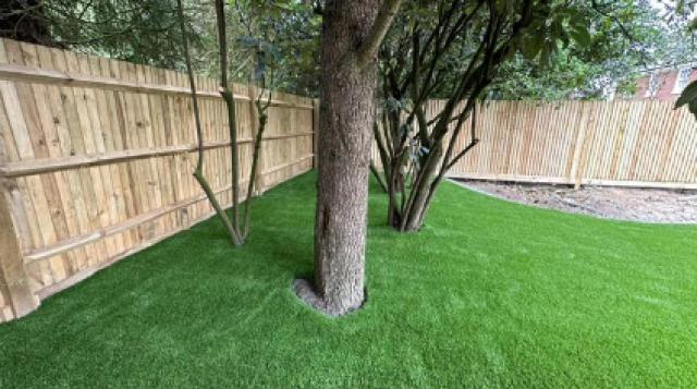 Brookman Park fake grass installation Hertfordshire