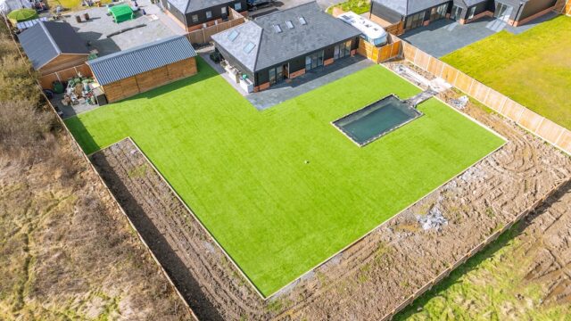 Fake grass installation Fobbing, Essex