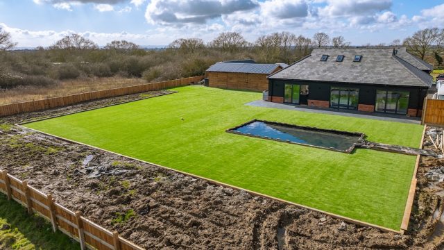 Fake grass installation Fobbing, Essex