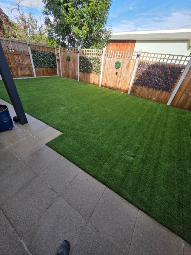 Harlow Garden Transformation with Easi-Chelsea Artificial Grass